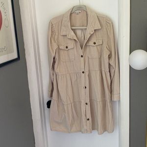 American Eagle AE Corduroy Button Dress